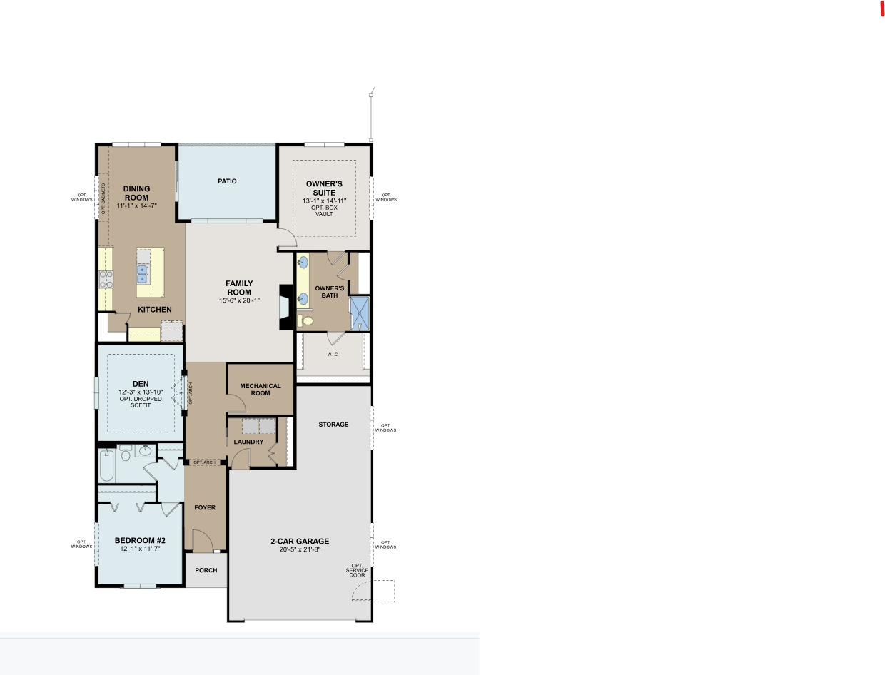 Willow II- optional den layout