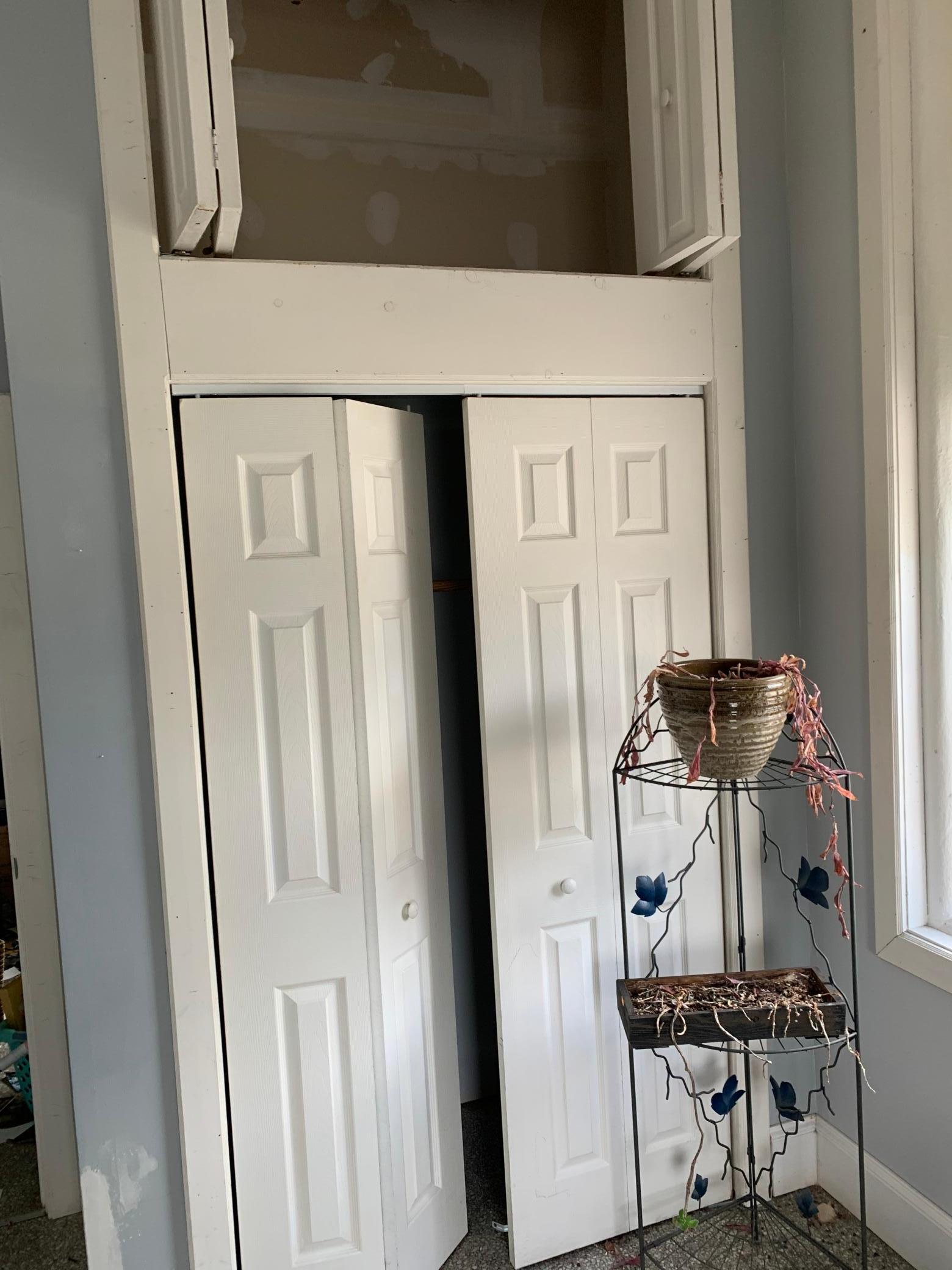 Large Closet with Storage above