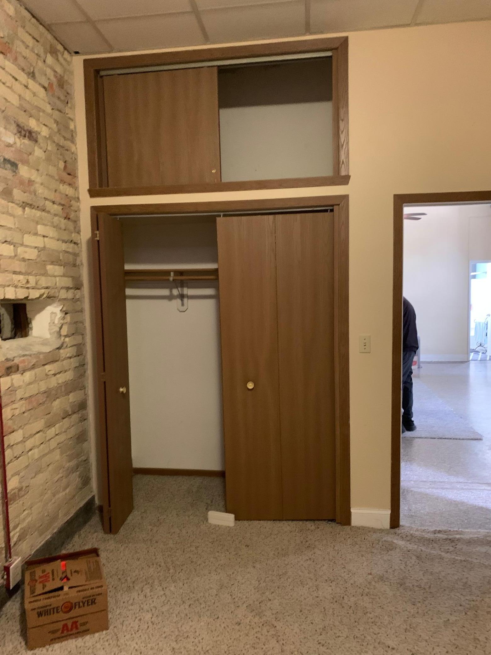 Bedroom Number 3 Large Closet with Storage above