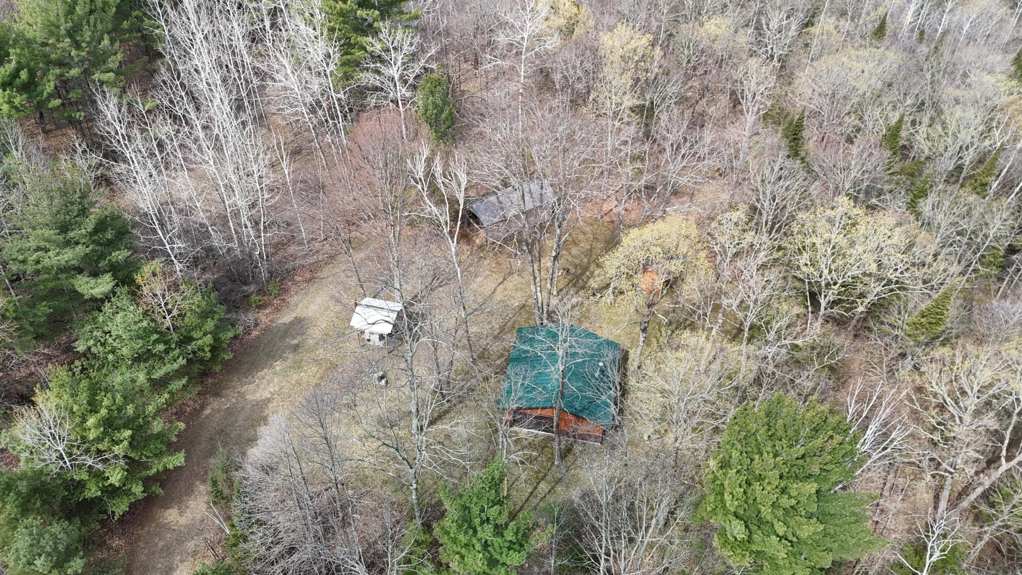Another aerial view of the structures