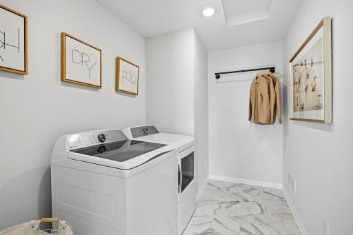Convenient upper level laundry makes everyday living a breeze!