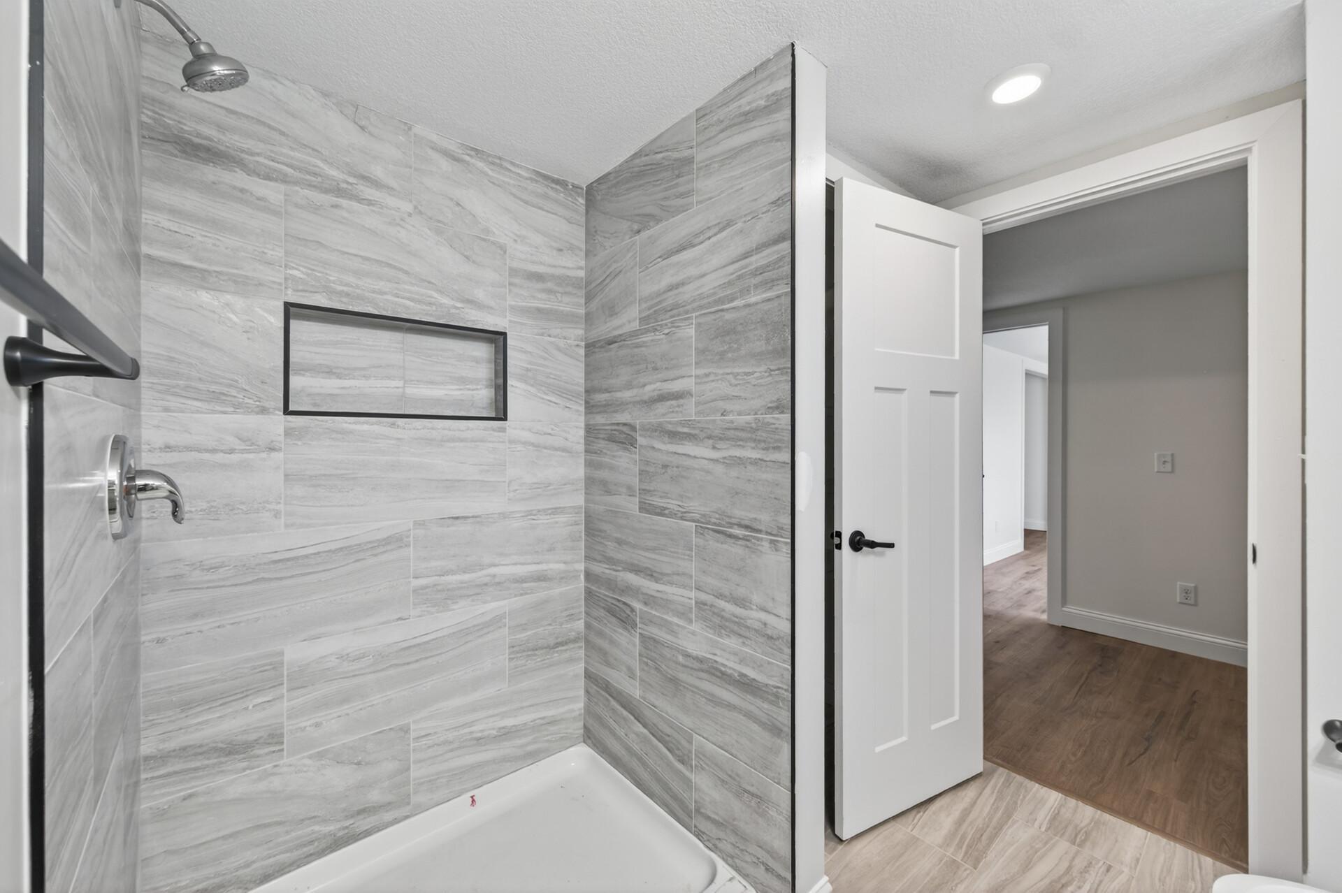 Lower-level bathroom