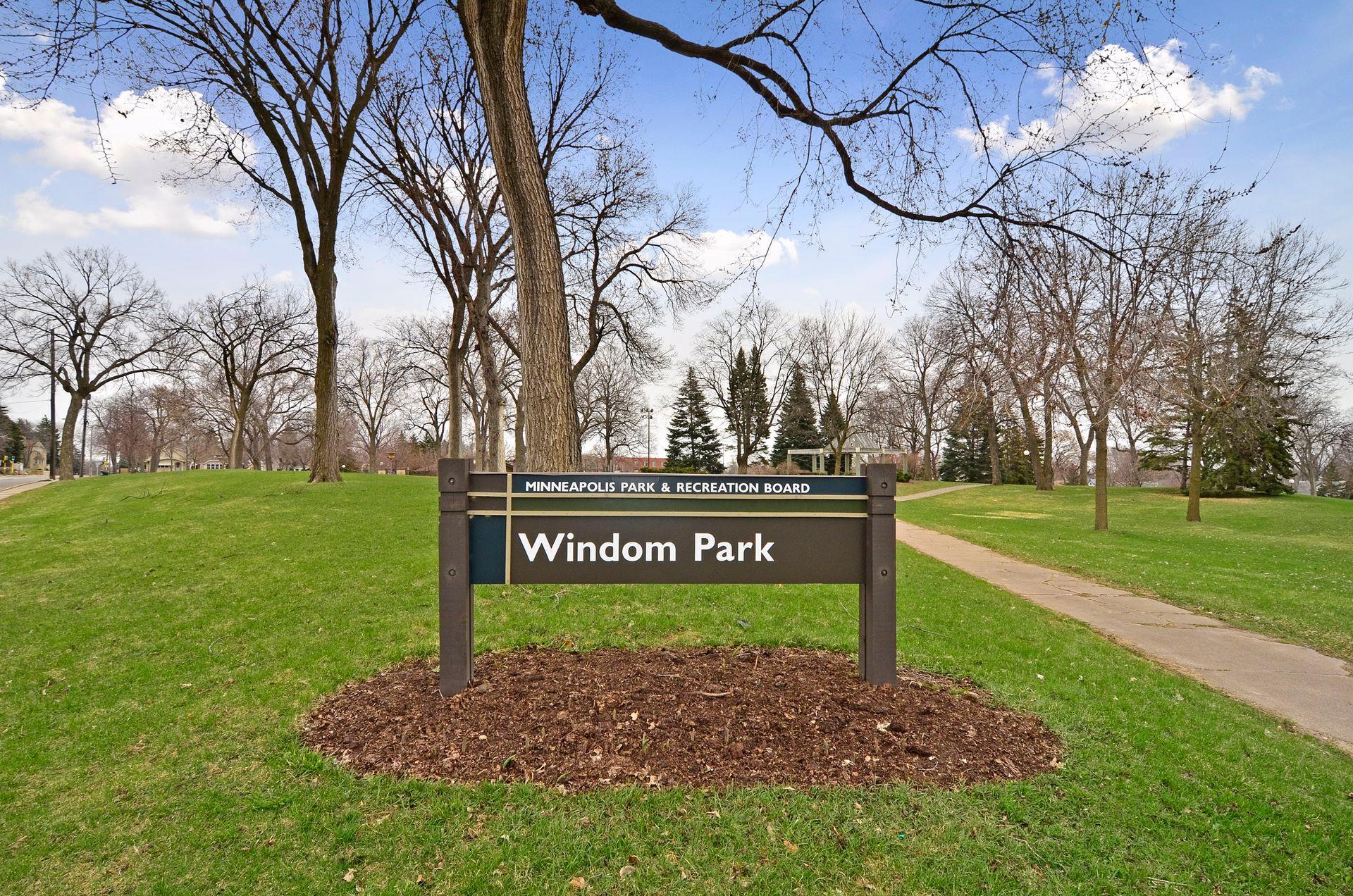 Across the street from Windom Park