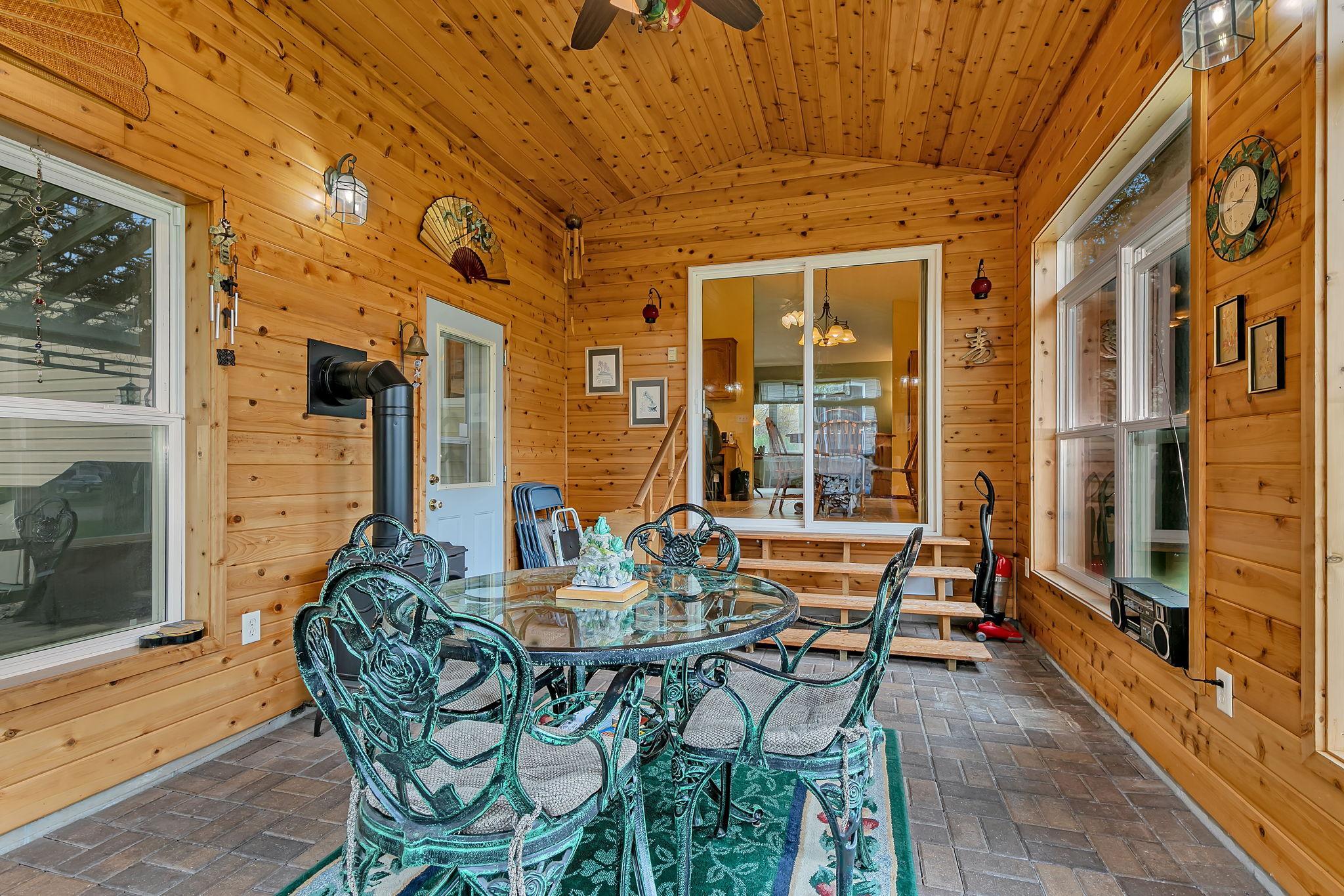 Leading out to patio