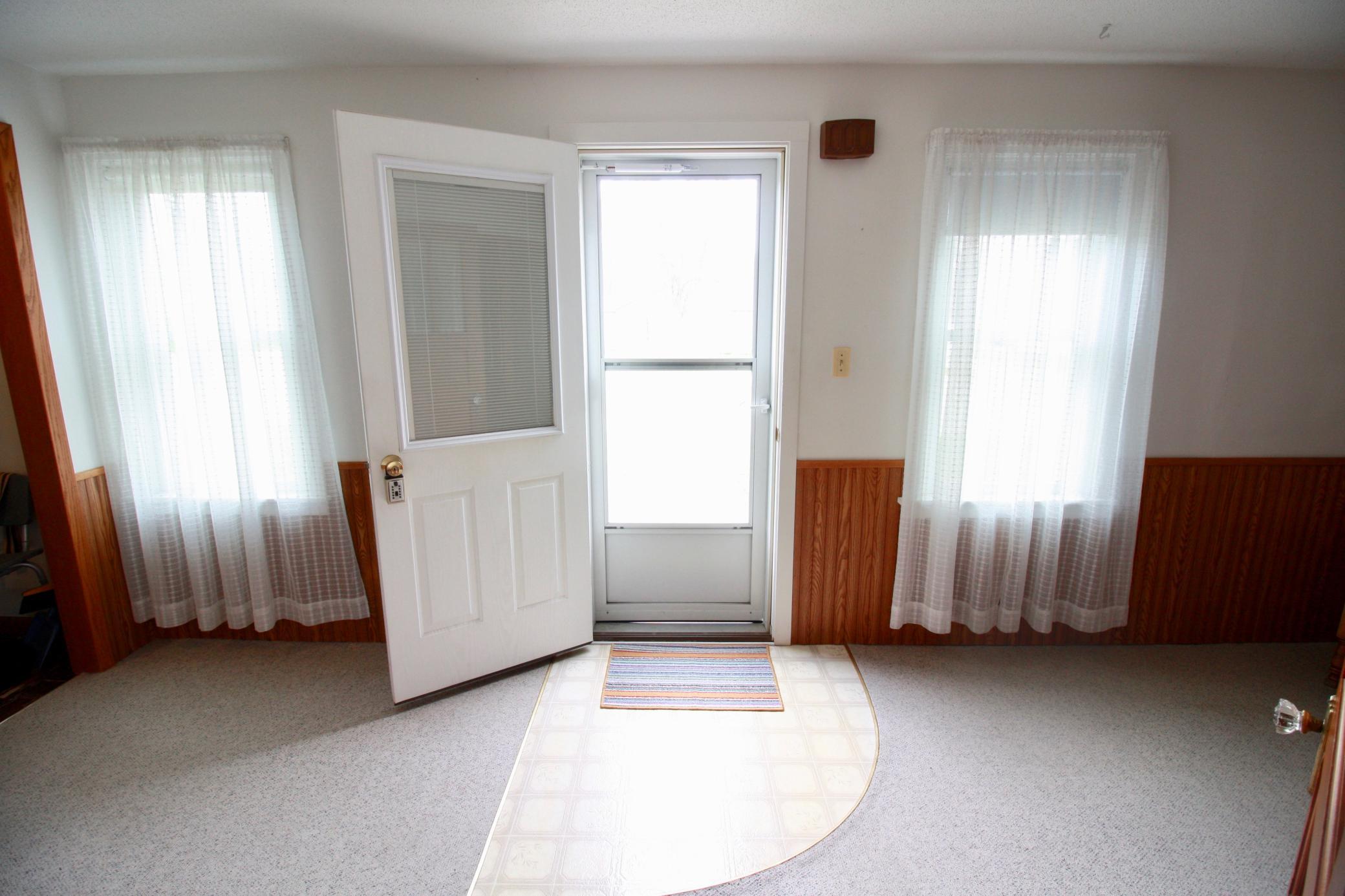East front porch entry