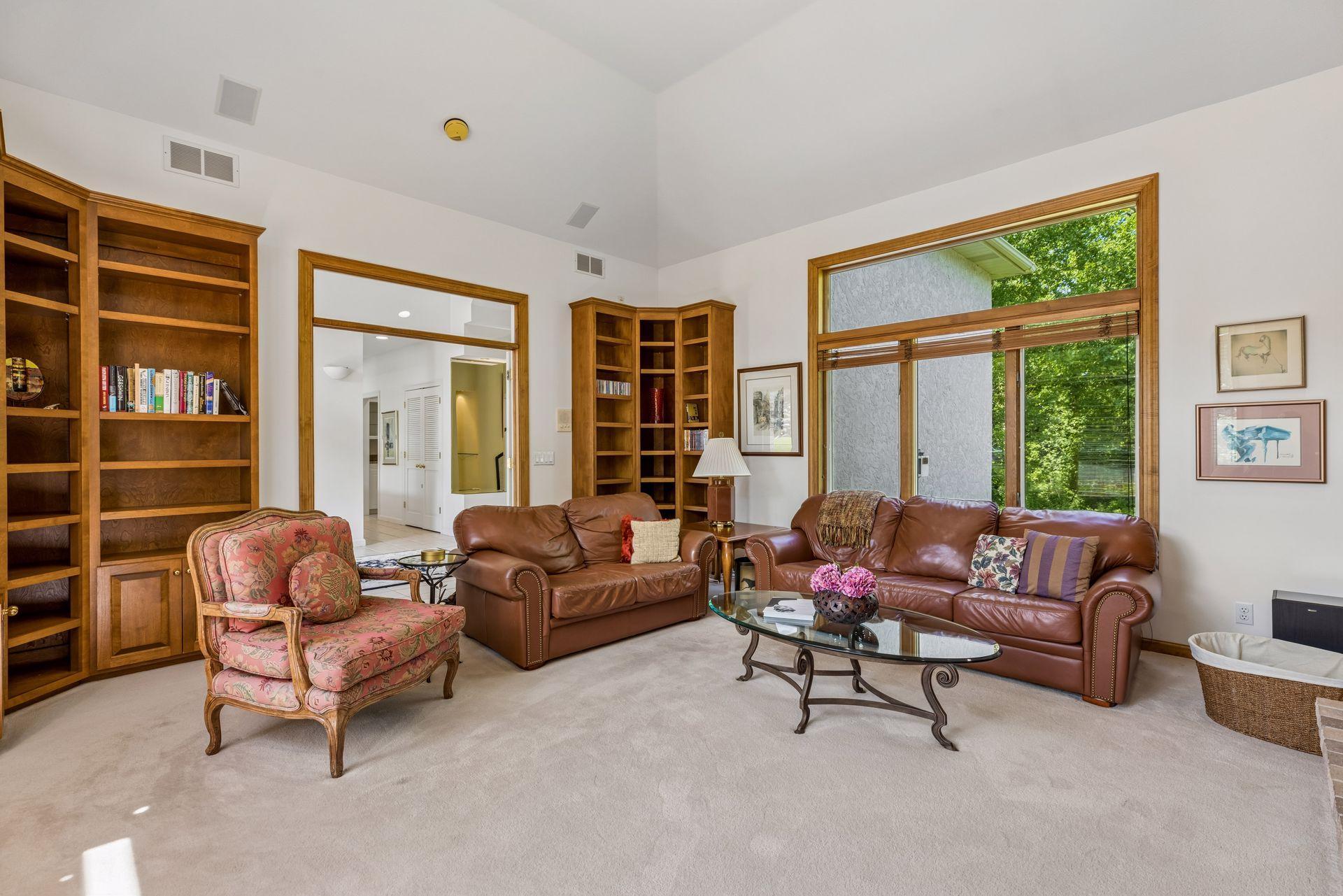 Custom cabinetry and windows on both sides