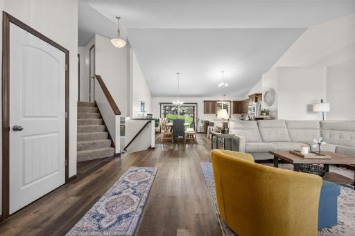 Fantastic open floorplan with vaulted ceiling