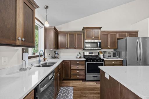 Plentiful countertop space for meal prep