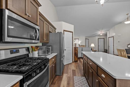 The cook in the family will appreciate the gas range and walk-in pantry
