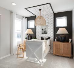 The Ashton also features two large guest bedrooms perfect for any use! Photo of model home.