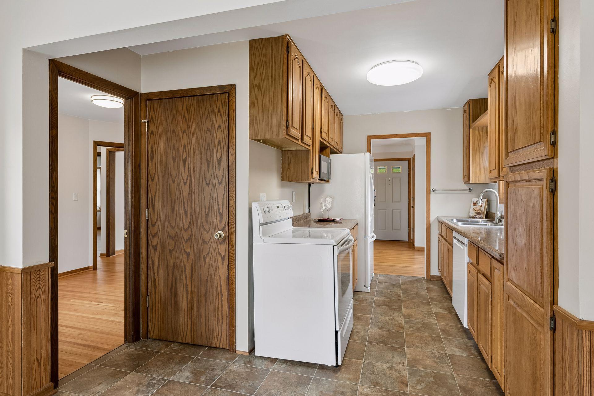 Large galley kitchen