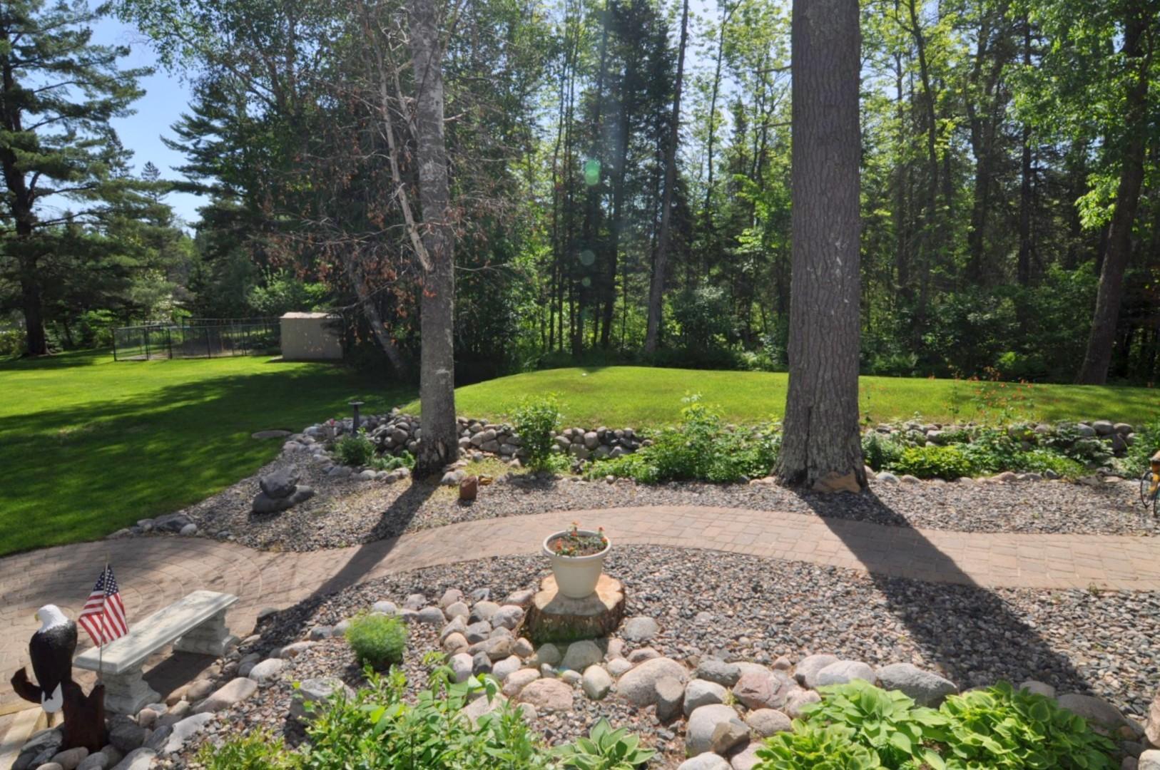 Paver sidewalk from front to backk