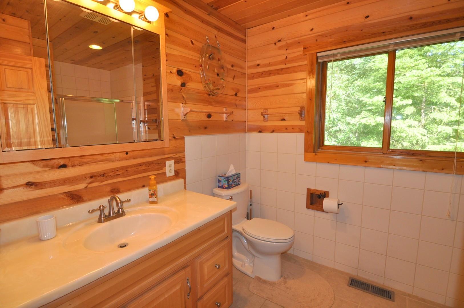 Upper Level - 3/4 bathroom with ceramic tile floor