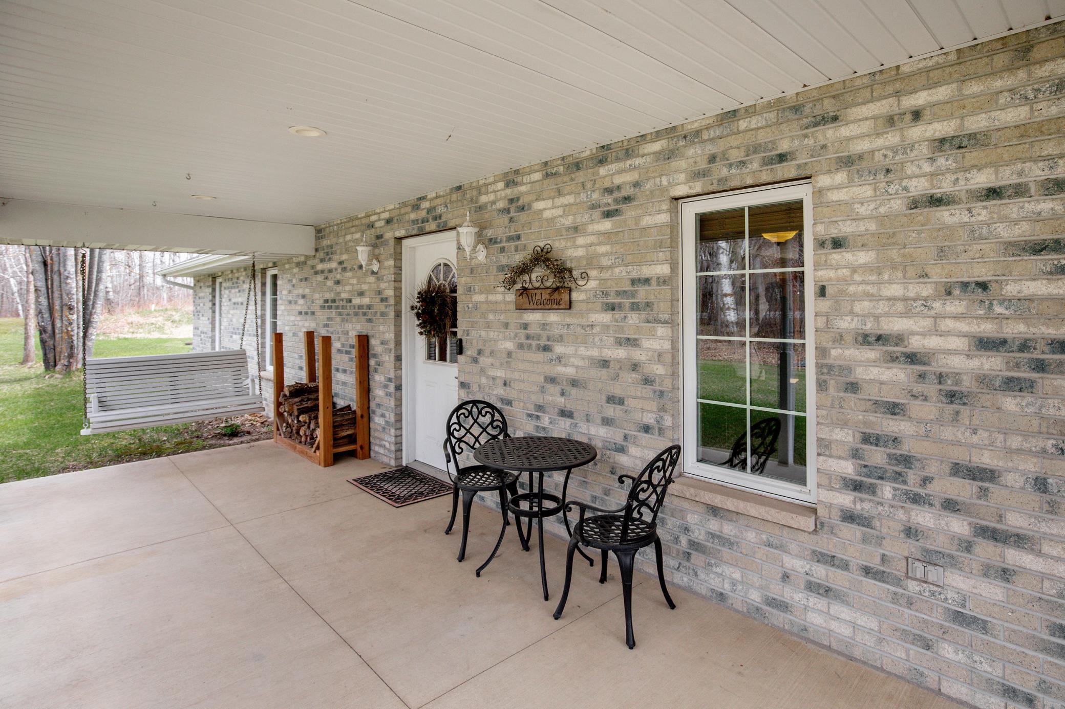 Covered Porch with Swing