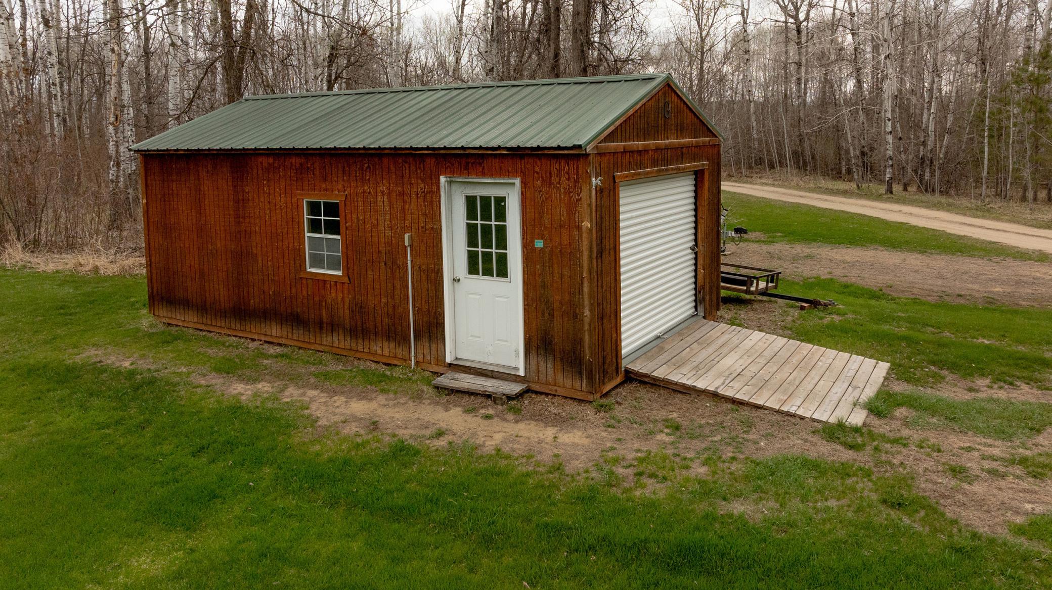 Equipment Shed with drive up ramp