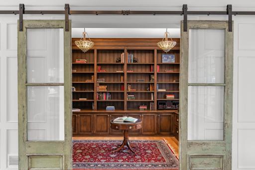 Office Entry with Sliding Doors