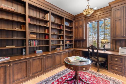 Office with Built Ins