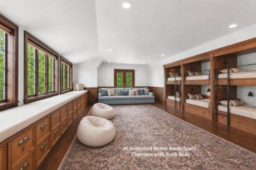 Bonus Room over Garage - AI-Generated Future Bunk Room/Playroom