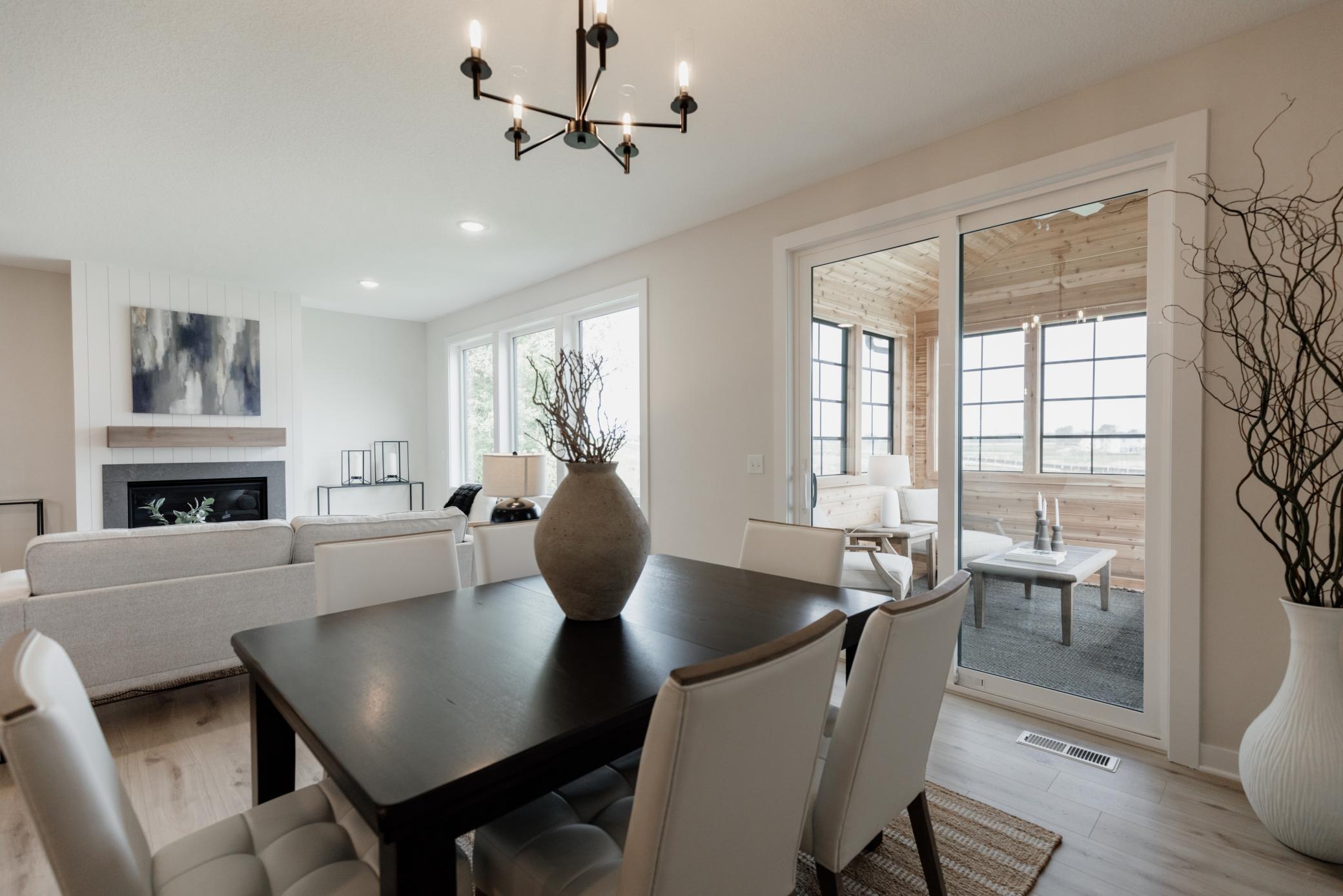 The dining room. *Photo of similar home with the same layout.