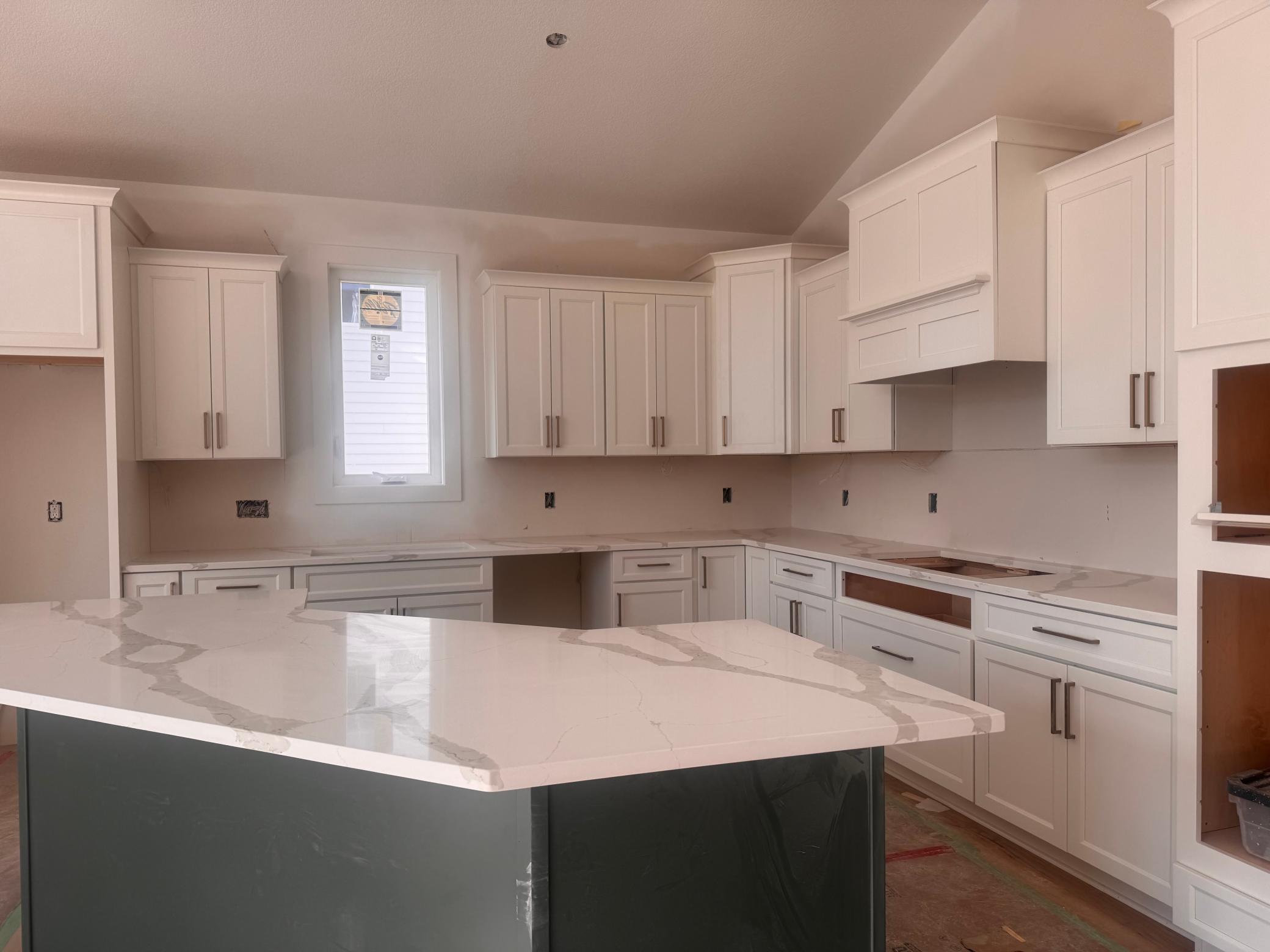 Progress photo of the kitchen