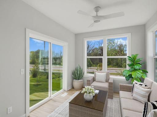 Virtually Staged Sunroom