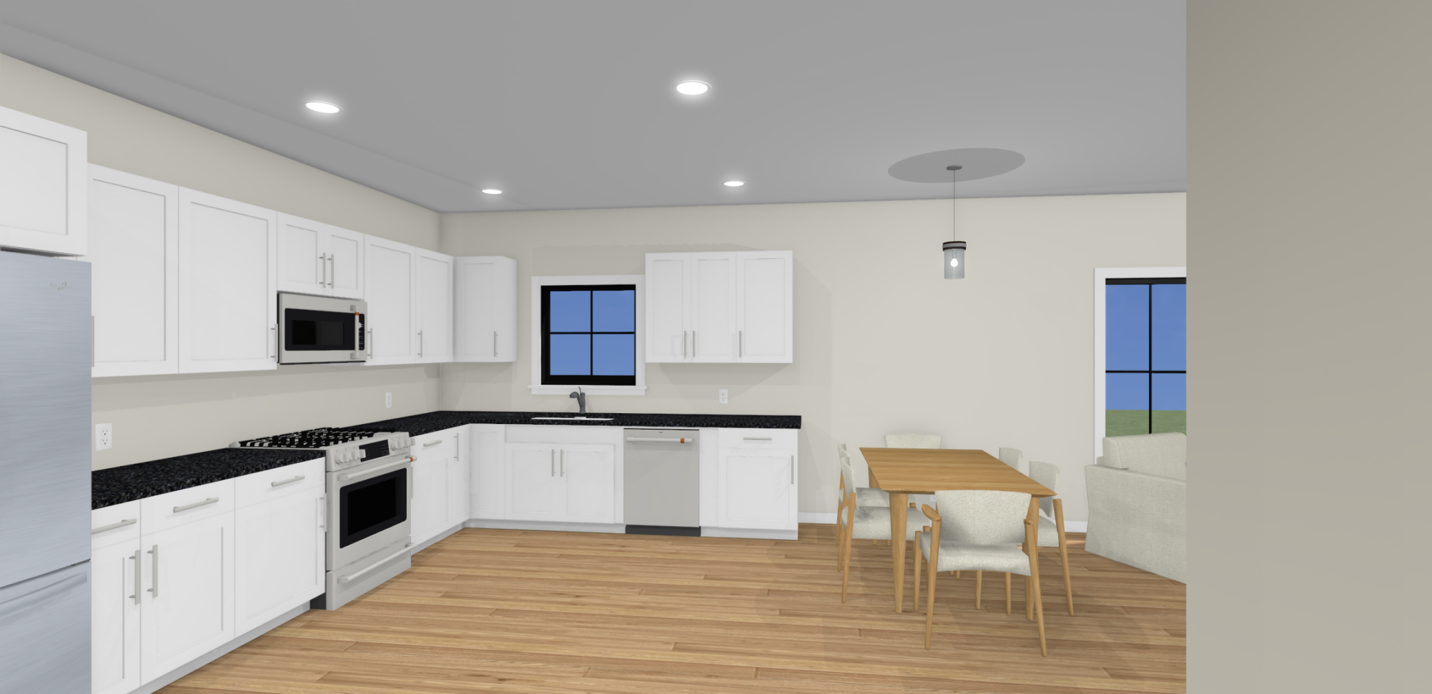 Kitchen option without peninsula