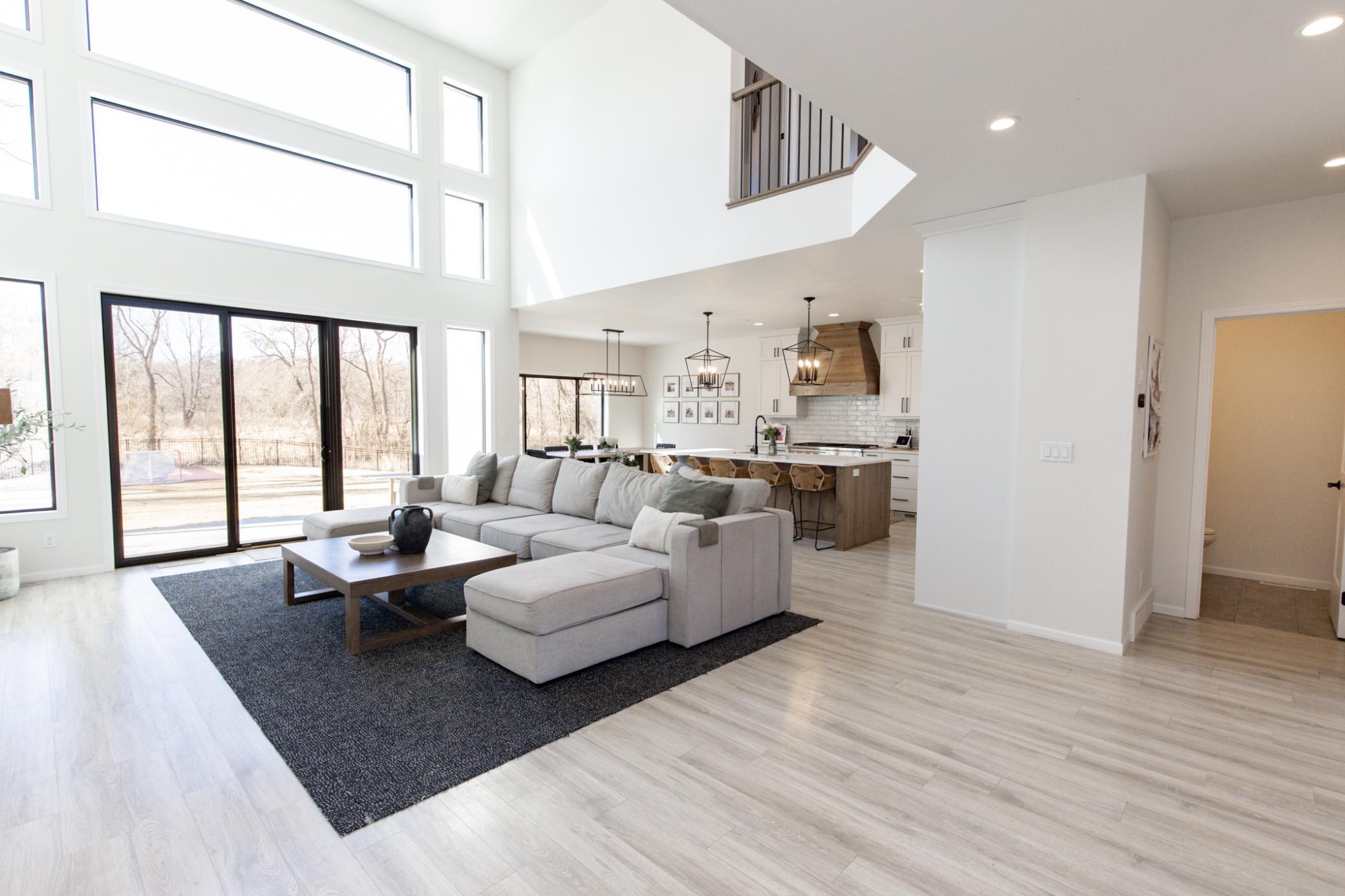Double Vaulted Living Room