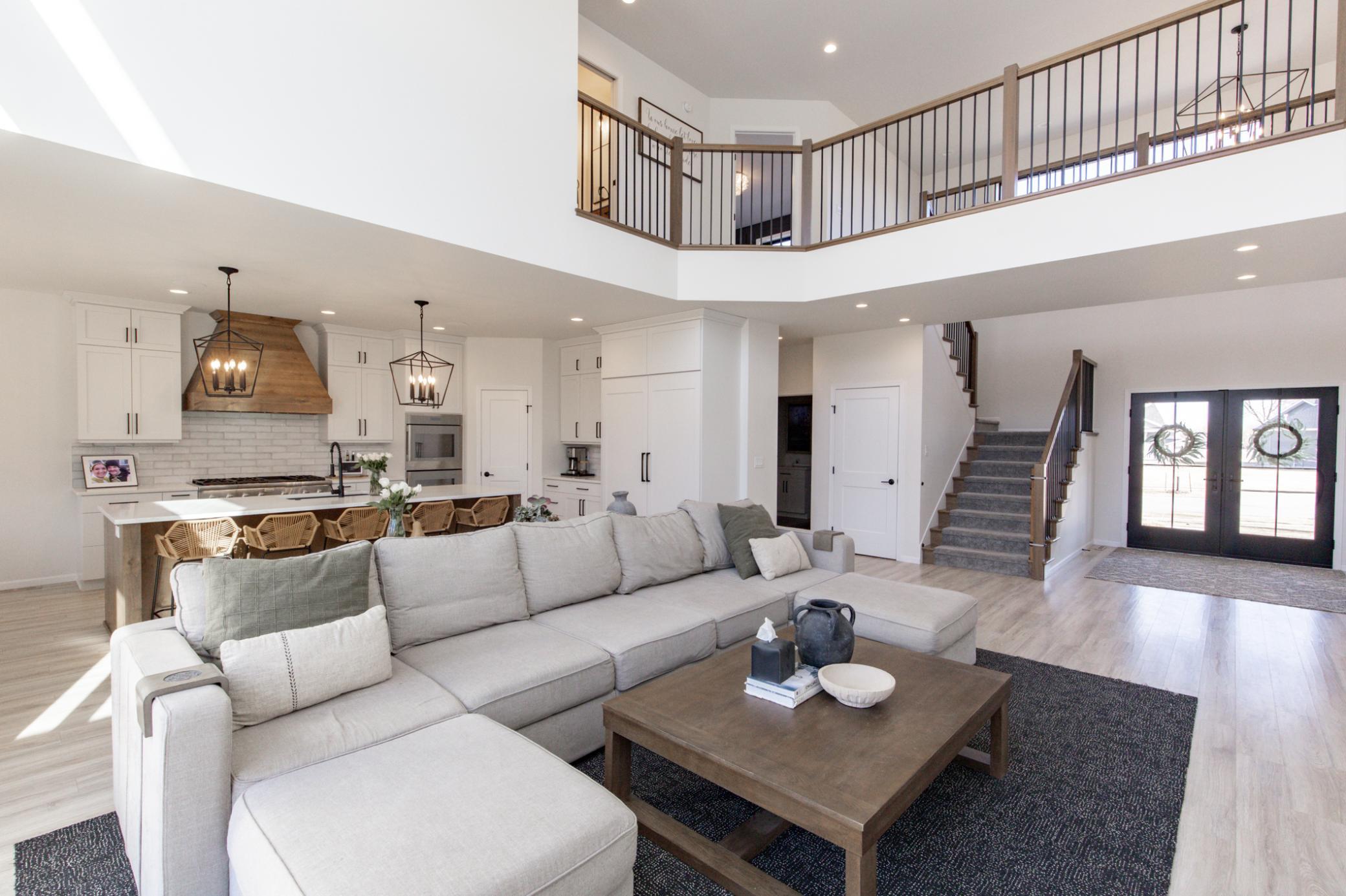 Double Vaulted Living Room
