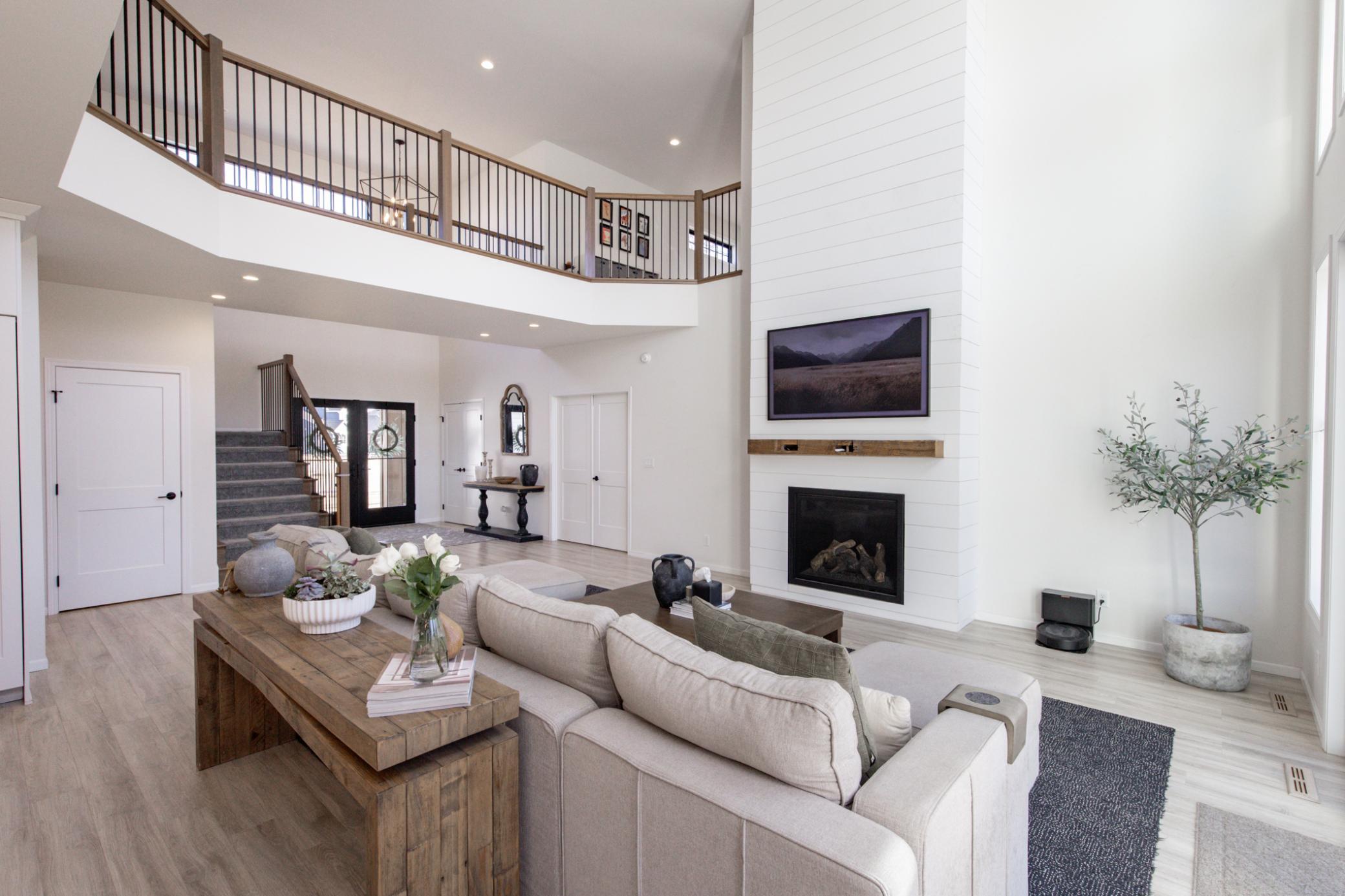 Double Vaulted Living Room