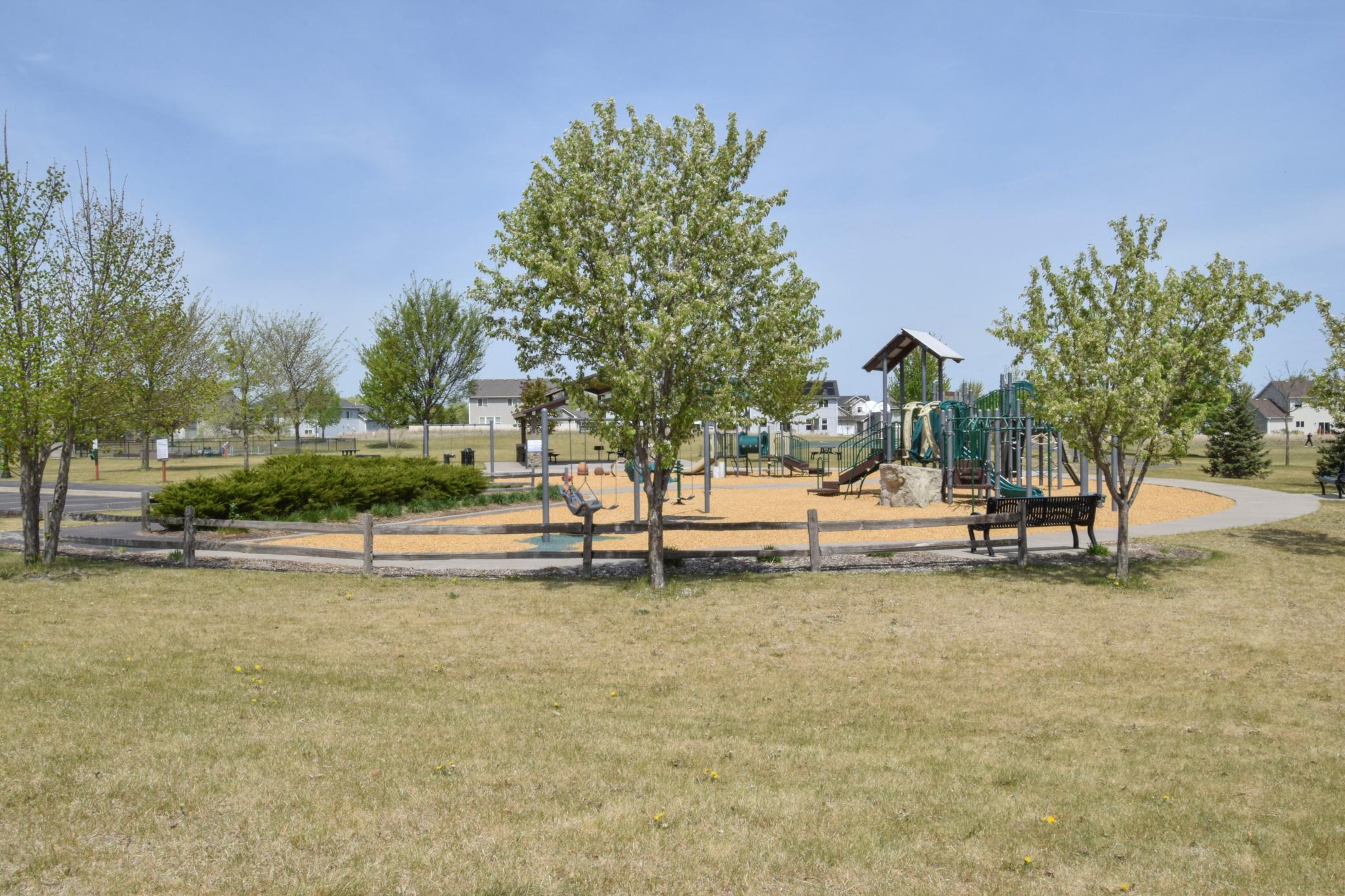 Playground just around the corner.