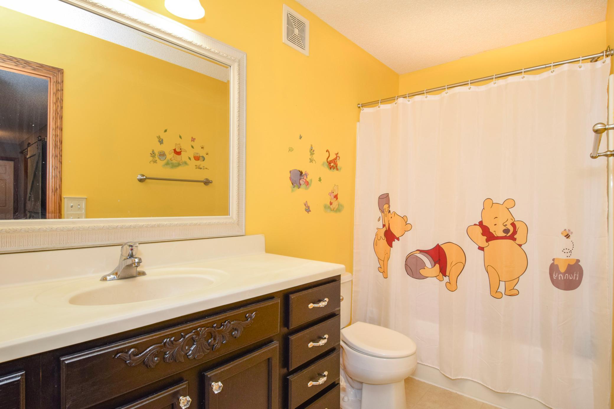 Full bath upstairs near the 2nd and 3rd bedooms.