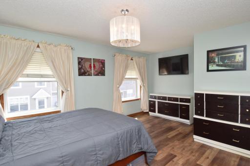 Great view of the primary suite with indented space