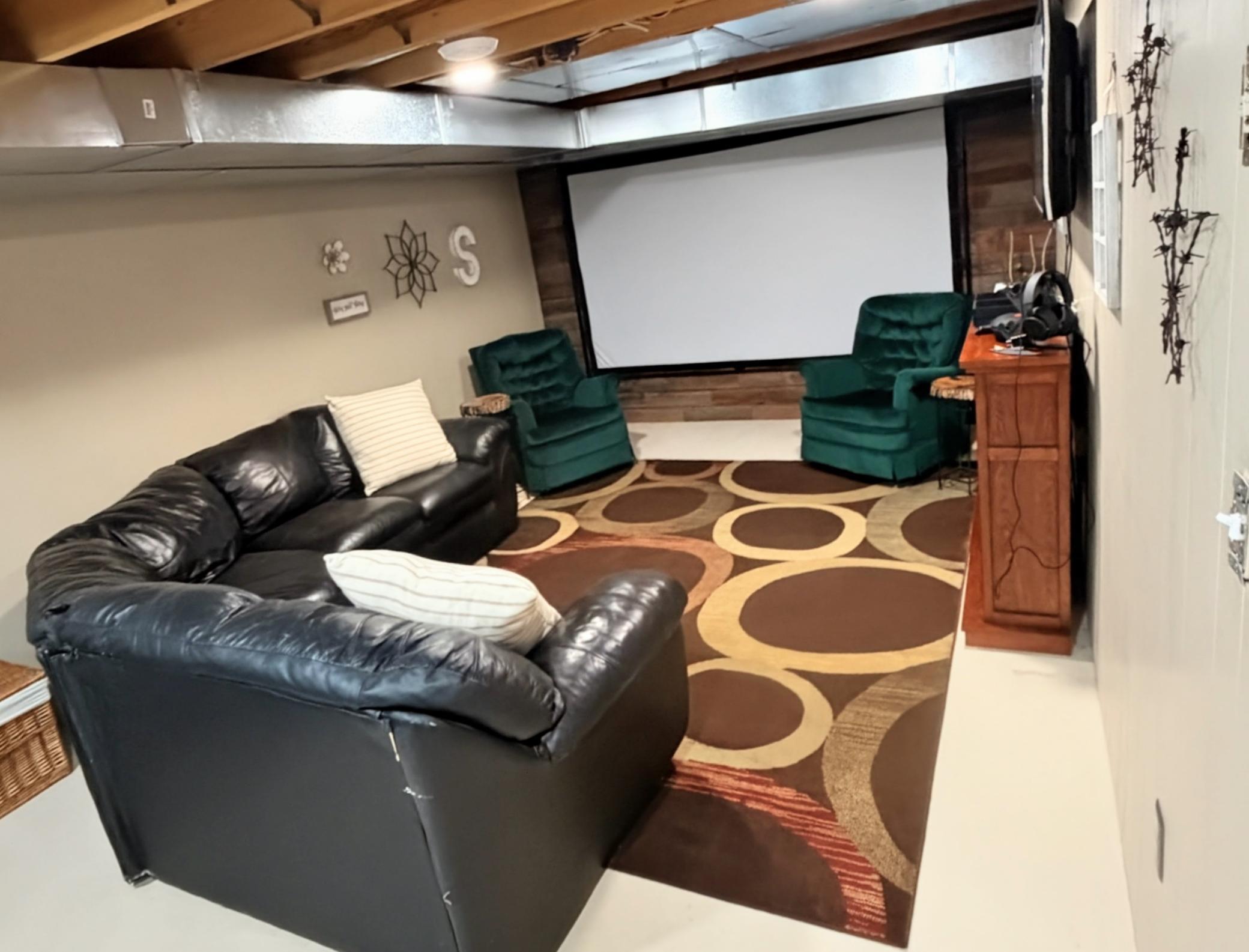 Downstairs family room