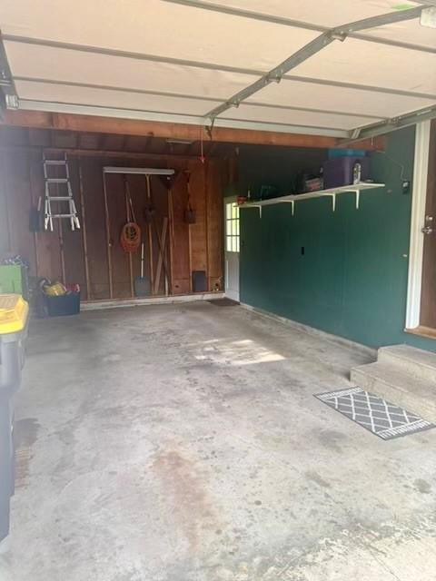Inside of garage