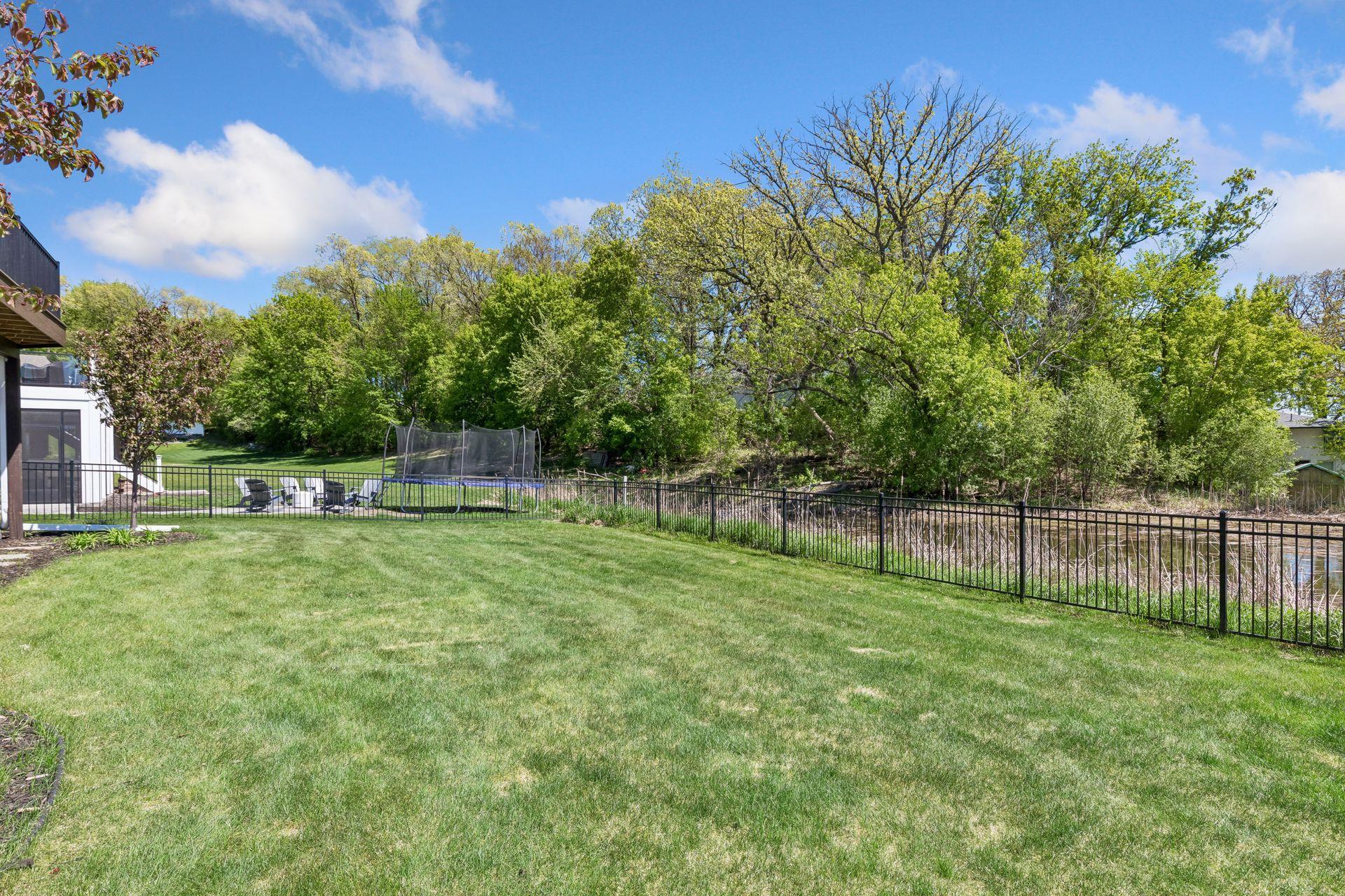 Backyard views with protected park reserve behind home