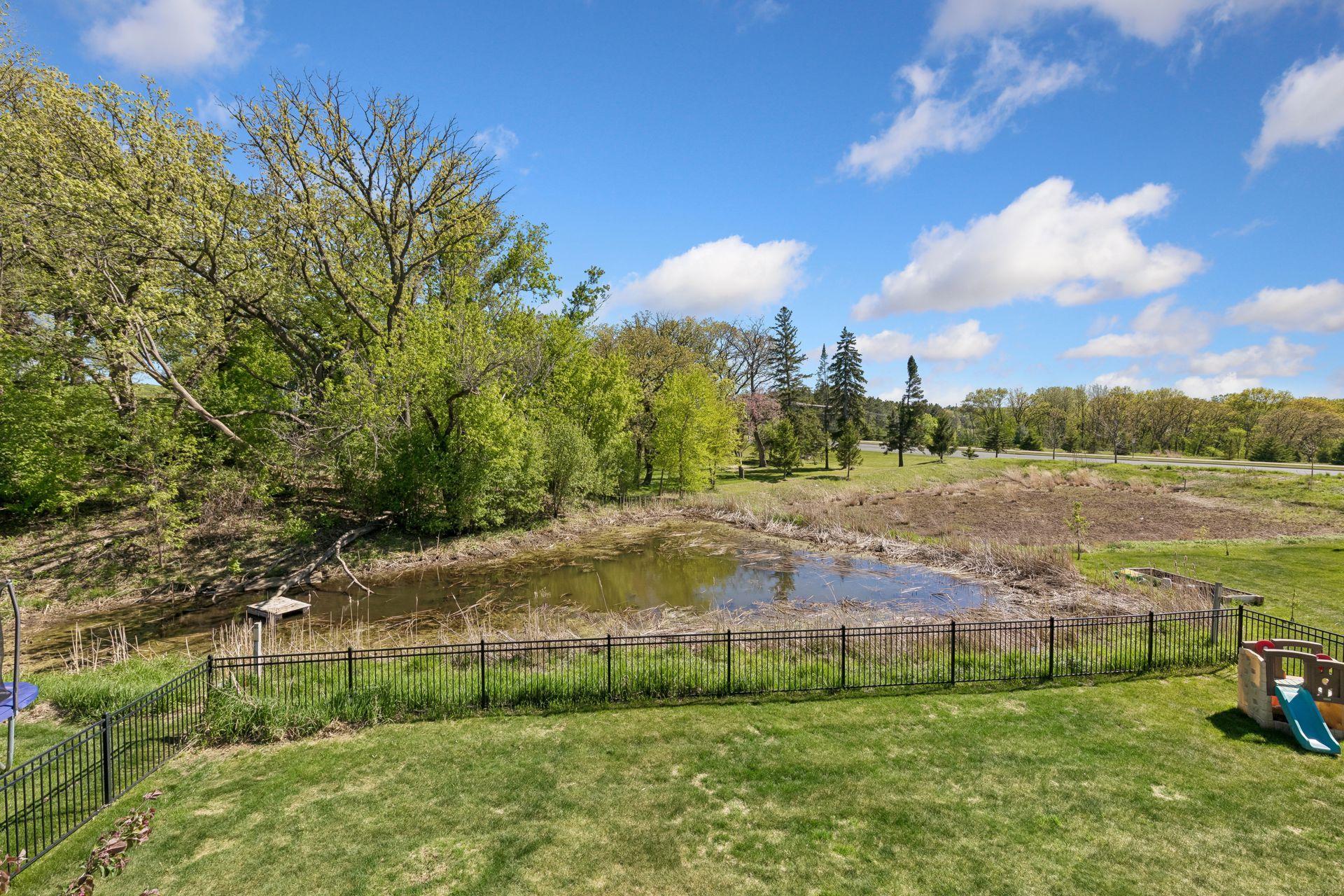Backyard views with protected park reserve behind home