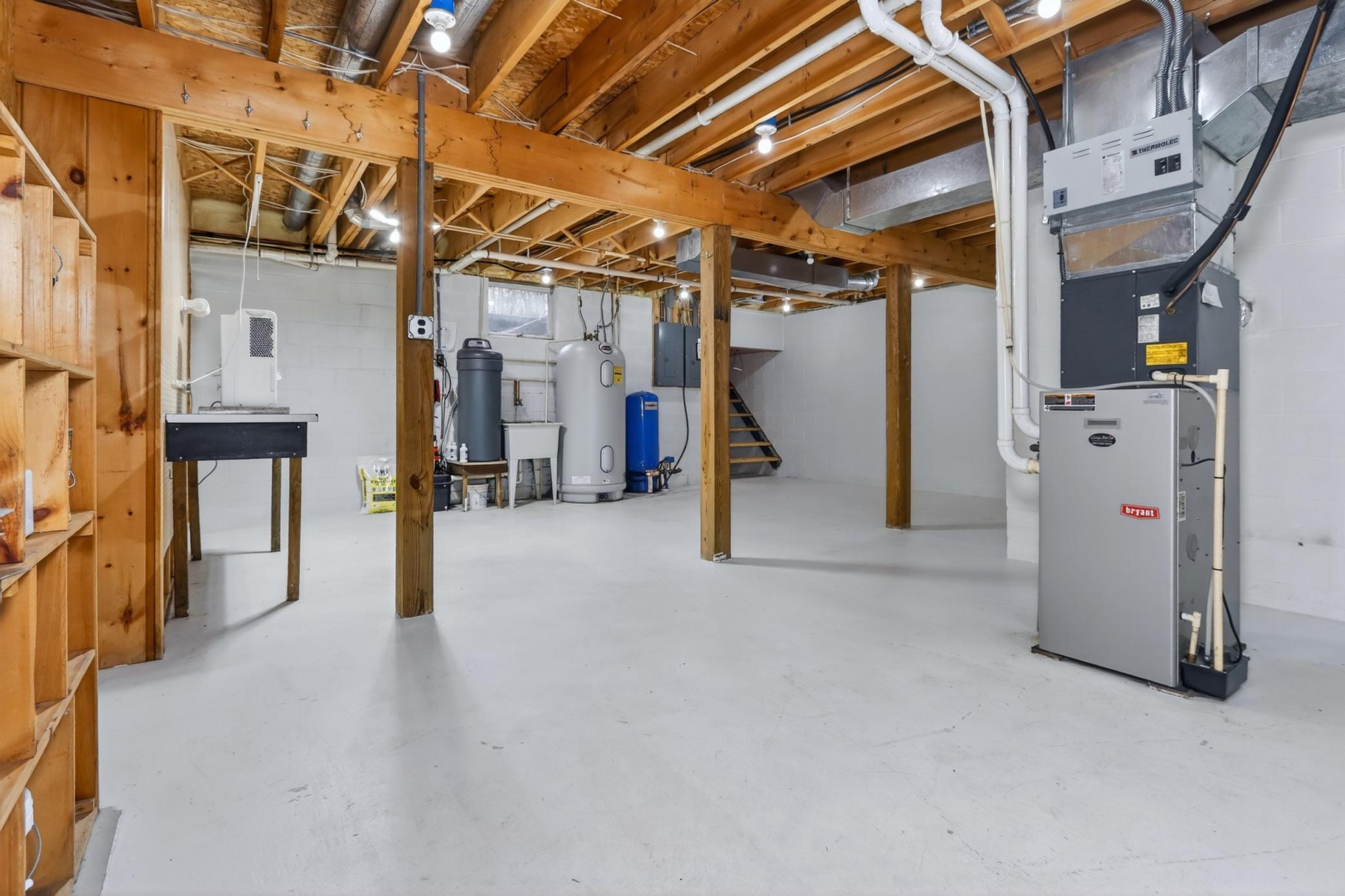 Utilities in basement
