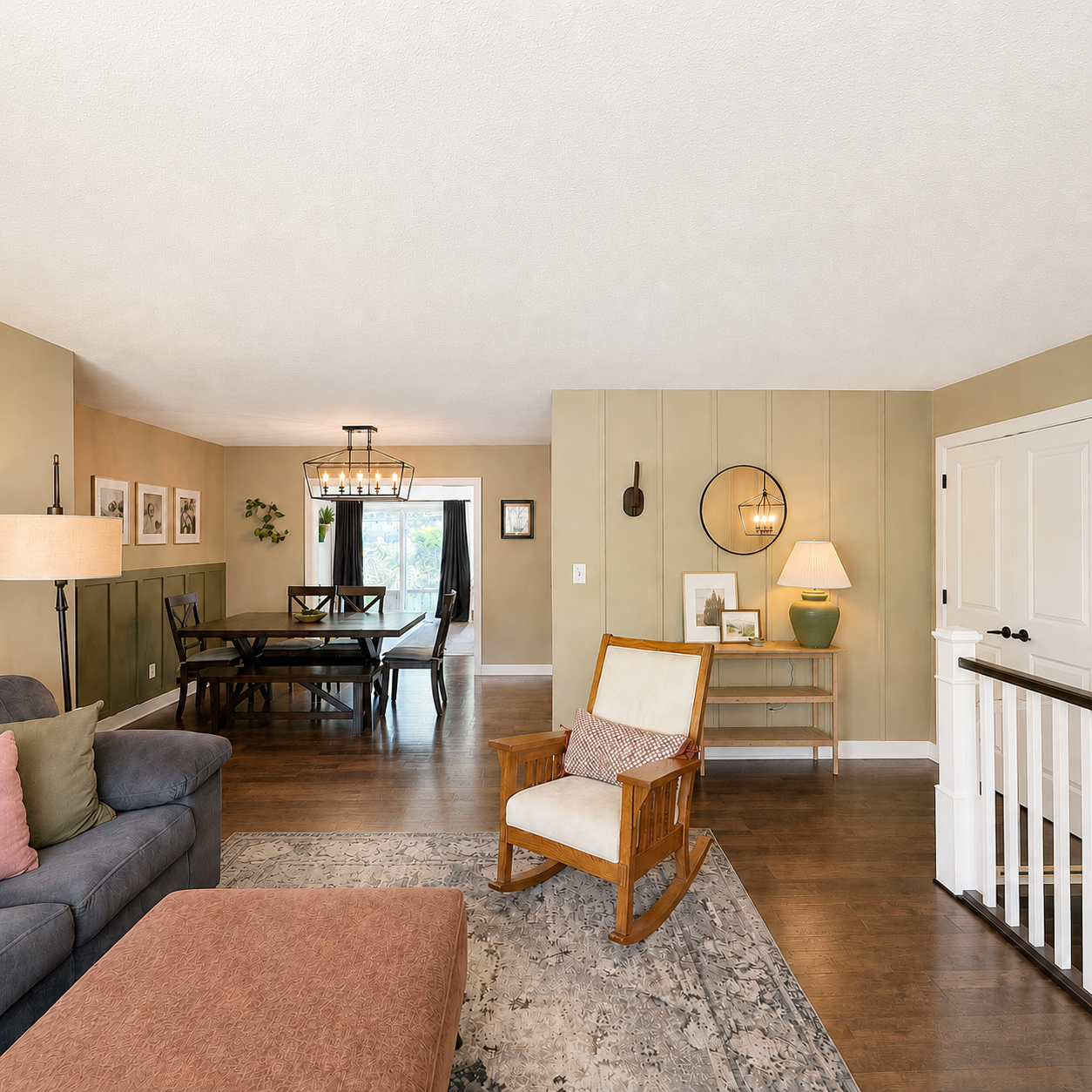 Dining room located off the living room