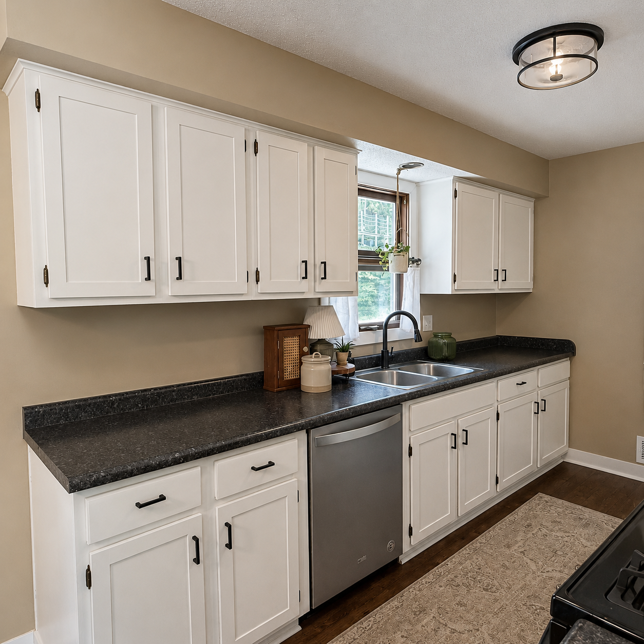 Left Side of Kitchen Cabinets
