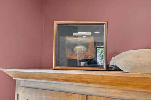 Pictured is the civil war veteran's military pouch who built this home in 1872!