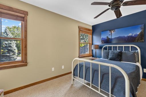Bedroom 2 features ceiling fan and is generous in size!
