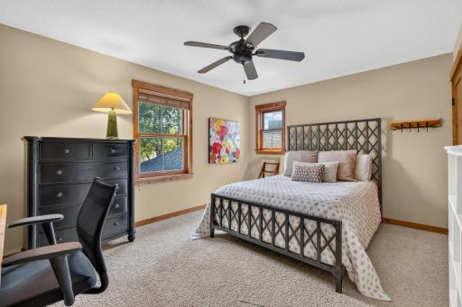 Bedroom 3 features ceiling fan and generous in size!