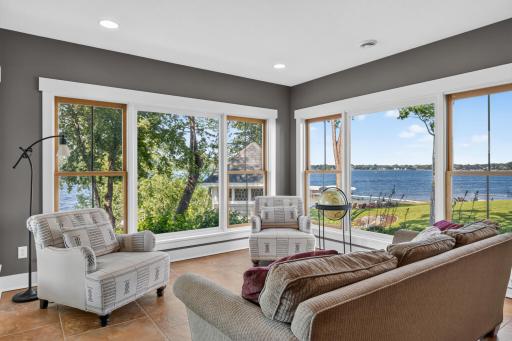 Separate sitting area boasts panoramic views of Lower Prior Lake
