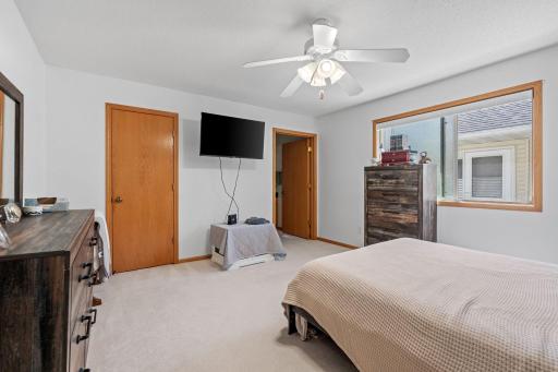 South-facing window fills the space with natural light throughout the day and easily opens for fresh air and ventilation.
