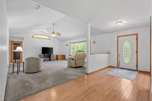 Front entry with easy access to both the kitchen and living room, creating a comfortable and natural flow throughout the home.