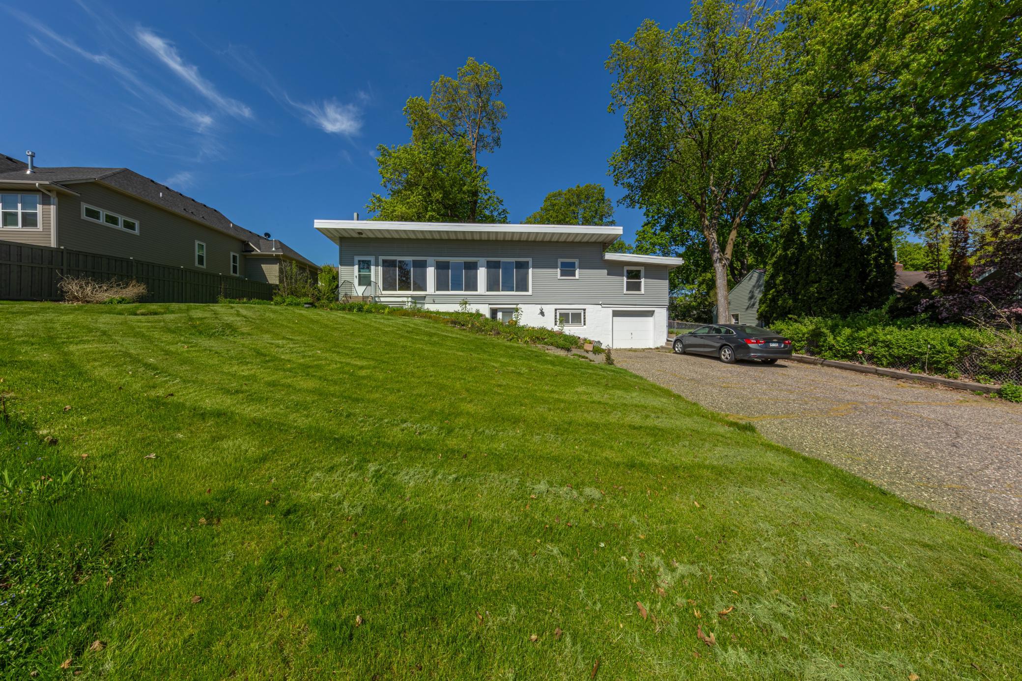 Large front yard off of Central