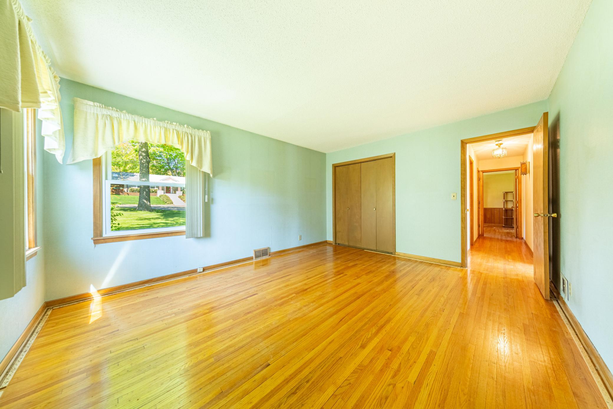 1 of 3 bedrooms on the main floor