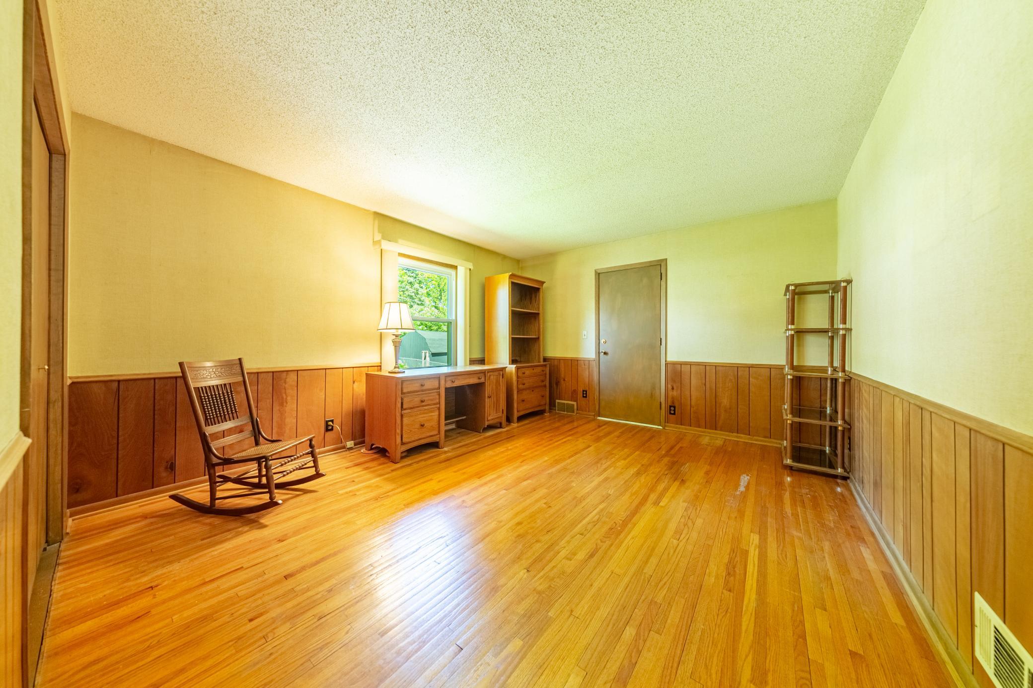 1 of 3 bedrooms on the main floor