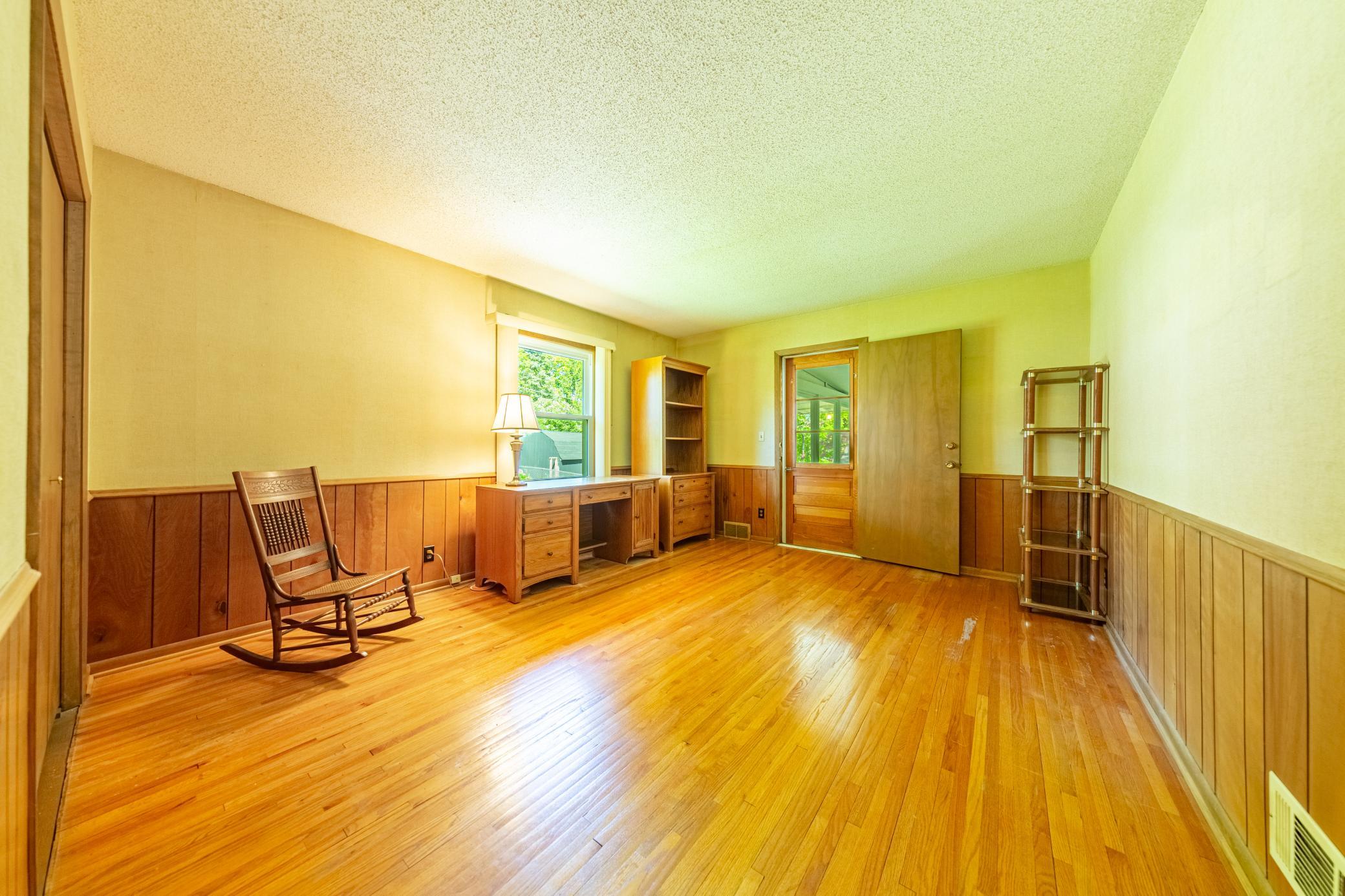 1 of 3 bedrooms on the main floor