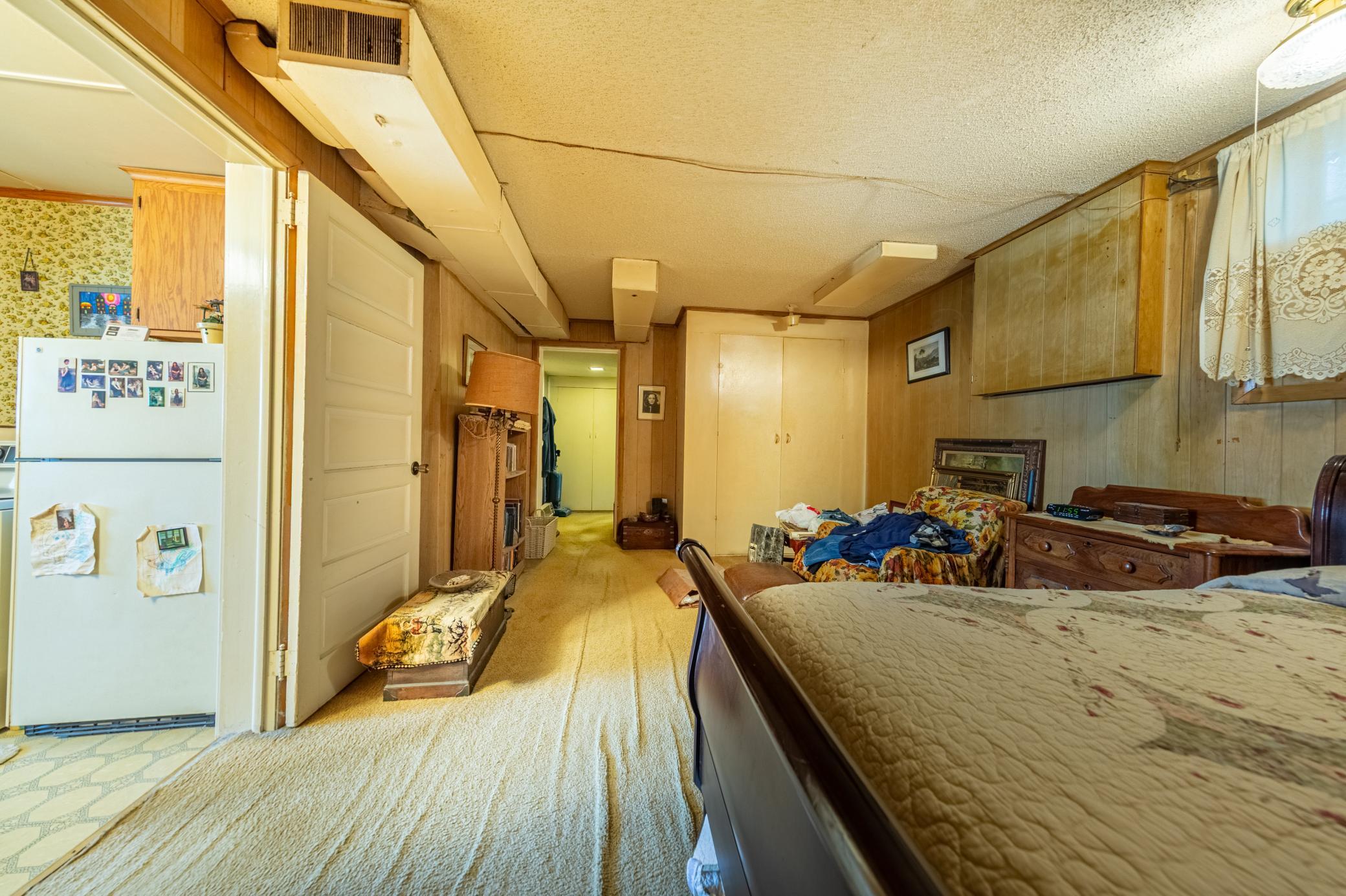 Lower level bedroom in "Mother-in-law" level